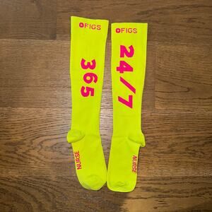 FIGS Compressions Socks Unisex Size Large Medical Nurse Doctor 24/7 365 NWOT
